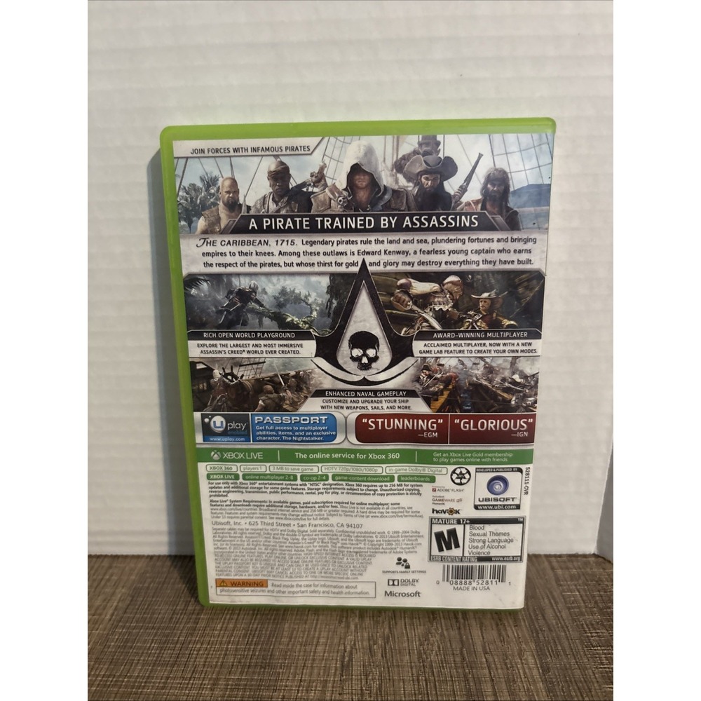 Assassin's Creed IV: Black Flag Xbox 360 Tested - Fantasy Fighting Video Game - Picture 3 of 3